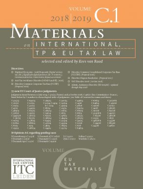 Van Raad, K. Materials on International, TP and EU Tax Law 2020-2021. Volume C1