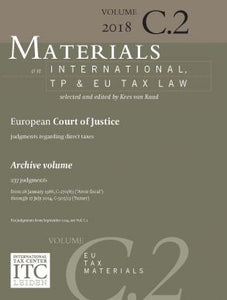 Van Raad, K. Materials on International, TP and EU Tax Law 2020-2021. Volume C2